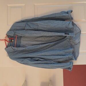 blue denim shirt size M/L